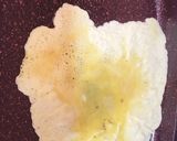 A picture of step 1 of Tortilla and egg sausage wrap.