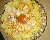 A picture of step 6 of Potato basket chaat.