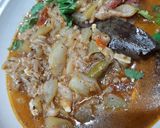 A picture of step 4 of Lauki do pyaaza.