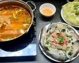 Hình bước làm 1 của món Lẩu Thái tôm càng xanh mực mai