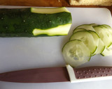 Foto del paso 1 de la receta: Sándwiches pequeños de pepino para aperitivo
