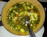 A picture of step 3 of French beans sabji.