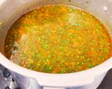 A picture of step 4 of Spinach Dal.