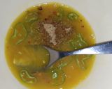 A picture of step 1 of Green chili Omelette.