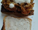 Foto del paso 7 de la receta: Sándwich🥪 de tofu de lentejas bbq...🤔🥐🫑