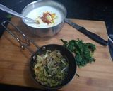 A picture of step 5 of Palak Raita.