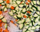 Foto del paso 1 de la receta: Fideos con calabacín, zanahoria y garbanzos