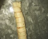 A picture of step 5 of Chicken Chinese rings.