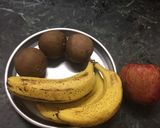 A picture of step 1 of Triple fruit- triple dry fruit smoothie.