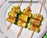 Foto del passaggio 8 della ricetta 🍢Spiedini di zucchine e mortadella al forno 🔥
