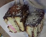A picture of step 8 of Rio biscuit chocolate cake.