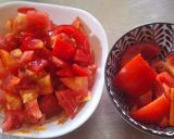 A picture of step 1 of Bún Riêu with Shrimp and Pork.