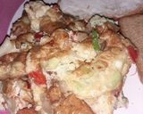 A picture of step 2 of Omelette Sandwich.