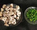 A picture of step 1 of Matar mushroom.