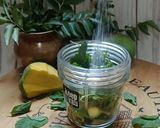 A picture of step 2 of Raw Mango and Herbs Mojito.