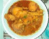 A picture of step 4 of Jhatpat Chicken Bhuna masala.