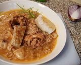 Foto del paso 16 de la receta Arroz caldoso con Pescado, Pulpitos y Calamar