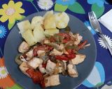 Foto del paso 4 de la receta: Salmón con verduras