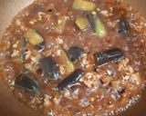A picture of step 6 of Mapo Nasu (Stir-Fried Eggplant with Sichuan Chili Sauce).
