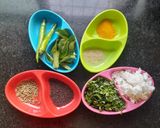 A picture of step 1 of Ash Gourd sabji.