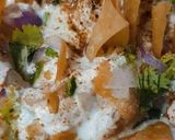A picture of step 4 of Dahi Baday Papri Chat.