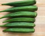 Okura dressed with grated Japanese radish recipe step 1 photo
