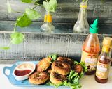 A picture of step 4 of Chicken Donuts.
