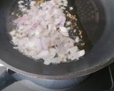 A picture of step 3 of Fried Black Rice.