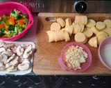 Foto langkah ke 1 dari resep Tofu Cah Brokoli Jamur.