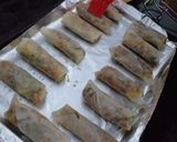 A picture of step 5 of Smokey Baked Spring Rolls.