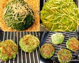 A picture of step 3 of Spinach, Chickpeas, Banana Patties Stuffed with Mozzarella.
