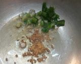 A picture of step 2 of Leftover fried rice in cabbage cups.