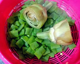 Foto del paso 6 de la receta: Falda de ternera con judías verdes y alcachofas