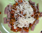 Foto del paso 3 de la receta: Pasta de trigo sarraceno con salsa boloñesa y champiñones
