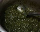 A picture of step 2 of Sarso ka saag.