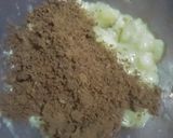 A picture of step 3 of Banana laddu.