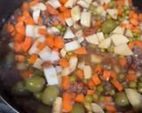 A picture of step 2 of Filipino Style Picadillo.