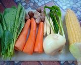 Foto langkah ke 1 dari resep Cap cay warna warni saus tiram.