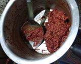 A picture of step 5 of Beetroot Barfi.