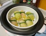 รูปขั้นตอนการทำที่ 3 ของ สุกี้พอดีคำ🥬🥕🐷