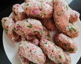 A picture of step 2 of Duck croquettes w/chocolate spicy dipping sauce.