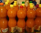 Sárgabarack szörp (rostos üdítő) recept fázis 1 fotója