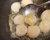 A picture of step 2 of My Garlic Butter Scallops and fish medley, green beans & Mash 💚.