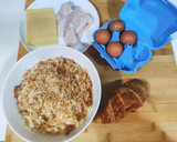 Foto del paso 1 de la receta: Tortilla de croissants rellena de Havarti y pavo