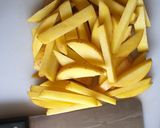 A picture of step 1 of Syn free salt and pepper chips MSG Free.