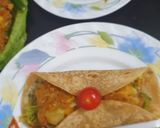 A picture of step 3 of Veggie kebab franky.