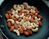 A picture of step 1 of Khajoor Rolls/ Date Rolls.
