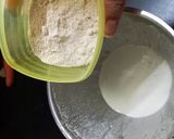 A picture of step 3 of Low-Oil Crispy Samak Rice Cheela for Fasting.