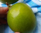 A picture of step 1 of Instant Raw Mango Pickle.