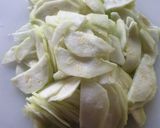A picture of step 1 of Stirfry luffa with egg.